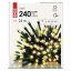 D4AW05 EMOS CLASSIC vánoční řetěz 240 LED, zelený drát, 24m, časovač, teplá bílá, IP44