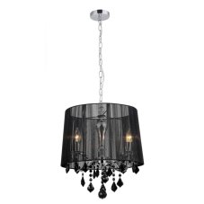 MDM-2572/3 BK ITALUX Cornelia glamour krištáľové závesné svietidlo 3X40W E14 IP20