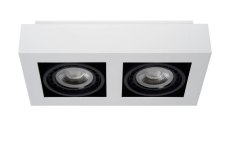 LUCIDE 09120/24/31 ZEFIX stropné bodové stmievateľné svietidlo 2x Gu10/12W biela