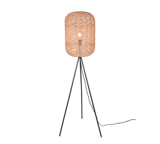 TRIO 403000132 RUNA stojacia lampa D350mm 1xE27 matná čierna, béžová