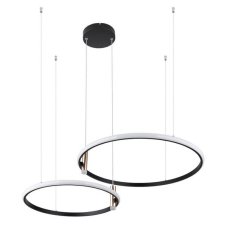 GLOBO 67300H COCO závesné svietidlo LED 55W/2000lm 2700-6000K čierna matná, zlatá, opál, stmievateľné, diaľkové ovládanie