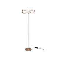TRIO 421210108 CHARIVARI stojacia lampa LED D520mm 31W/3700lm 3000K mosadz, stmievateľné