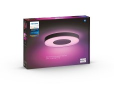 Philips HUE LED White and color Ambiance 41164/30/P9 Infuse L stropní svítidlo 52,5W 3700lm 2200-6500K+RGB 42,5cm černé stmívatelné BlueTooth