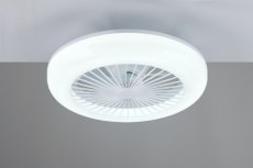 TRIO Reality R64032101 MORA Stropné svietidlo s ventilátorom D450mm SMD LED 13W/1400lm 2700-6500K biela, diaľkový ovládač