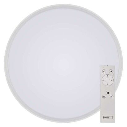 Emos ZM5162 LED LIVI stropní/nástěnné přisazené klasické svítidlo kruh průměr 400 × 85 mm 30W 1800lm 2700–6500K bílá
