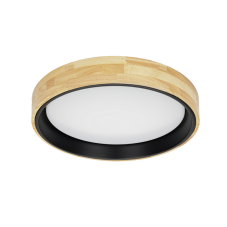ITALUX PLF-4350-25W-WD-BK-4K Campelo stropné svietidlo LED D450mm 25W/2500lm 4000K čierna, drevo, biela