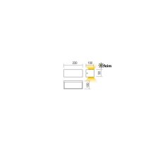 REDO 90373 LAMPRIS exteriérové nástenné svietidlo 13W 771lm 3000K IP65 biela