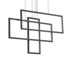 Ideal Lux 269382 FRAME závěsné svítidlo LED 93W/9600lm 3000K černá