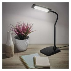 EMOS Z7599B Eddy stolní lampa LED 6W/480lm 3000/4500/6800K, stmívatelné, černá