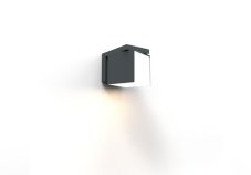 LUTEC 5193814118 CUBA exteriérové nástenné svietidlo LED 12,2W 500lm 4000K IP54 nerez