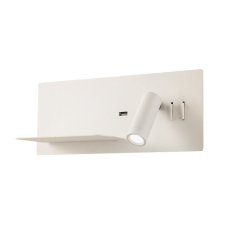 REDO 01-2983 BROOK nástenné bodové svietidlo/spot s vypínačom LED 8+3W/733+135lm 3000K biela, USB port