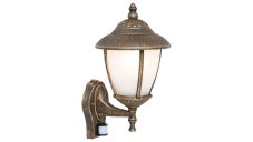 Rabalux 7836 Madrid exteriérové nástěnné svítidlo se senzorem zlaté E27 1 x max. 60W IP43