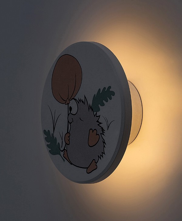 RABALUX 71099 Hedgy nástěnné svítidlo dětské D120mm LED 9W/800lm 3000+4000+6500K bílá, vícebarevná