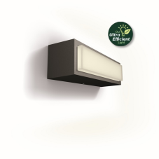 Philips 8720169263697 UltraEfficient Stratosphere vonkajšie nástenné svietidlo LED 3,8W/800lm 2700K IP44 antracit