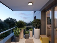LED2 5233953 KERY exteriérové stropné svietidlo LED so senzorom D275mm 18W/1950lm 3000K/4000K/5700K IP65 čierna