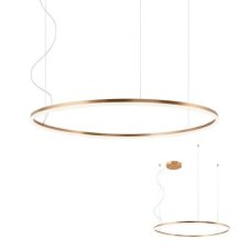 REDO 01-1917-TRIAC ORBIT závěsné svítidlo D1000mm LED 68W/5713lm 4000K bronzová