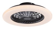 RABALUX 71329 Dalfon2 stropné svietidlo s ventilátorom D485mm LED 48W/1900lm 3000-6500K čierna, stmievateľné, diaľkový ovládač, starlight efekt