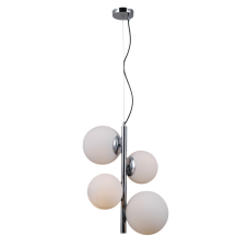ITALUX PND-44213-4B-CH Riga závěsné svítidlo 2xE27 2xE14 D410mm chrom, bílá