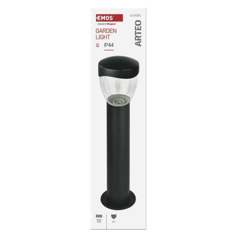Emos ZGA0A0P ARTEO venkovní stojanové svítidlo/sloupek E27 120 × 120 × 500 mm  IP44 antracit
