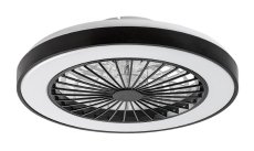 RABALUX 71336 Dalfon2 stropné svietidlo s ventilátorom D480mm LED 40W/2200lm 3000+4000+6000K čierna, stmievateľné, diaľkový ovládač