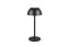 TRIO Reality R54106132 RICARDO vonkajšia dotyková stolná lampa SMD LED V300mm 1,7W/240lm 3000K IP54 čierna matná, nabíjateľná batéria, USB-C port