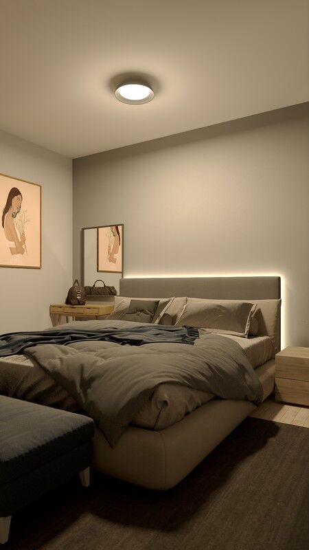 Philips UltraEfficient 8720169300972 Fleta stropné svietidlo D350mm LED 10W/1850lm 2700K priehľadná, SceneSwitch