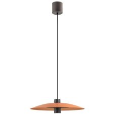 REDO 01-2737 LARS závesné svietidlo D350mm LED 6+5W/490lm 3000K terakota, čierna