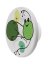 RABALUX 71070 Froggo nástenné svietidlo detské D120mm LED 9W/800lm 3000+4000+6500K biela, viacfarebná