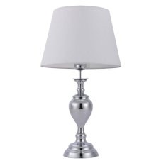 Italux TB-7730-1 stolové svietidlo Etien D300mm 1x60W E27 chróm, biela