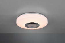 TRIO reality R69021101 Maia Stropné svietidlo s bluetooth reproduktorom 330mm RGBW-LED 1X10W/1100lm 3000K Biela + diaľkový ovládač