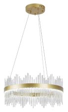 RABALUX 72227 Mabel závesné svietidlo D580mm LED 36W/2480lm 3000+4000+6000K zlatá, priehľadná