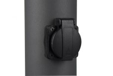 424067142 TRIO HOOSIC zahradní sloupek 1xE27 28W s 2 zásuvkami