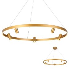 REDO 01-2494 SUMMIT závěsné svítidlo D1000mm LED 44+22W/3640lm 3000K zlatá