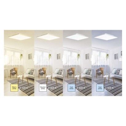 Emos ZM5172 LED RIVI stropní přisazené klasické svítidlo obdélník 295 × 595 × 52 mm 25W 210–2100lm 2700–6000K bílá