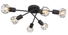GLOBO 54802S-6 XARA I stropní svítidlo D630mm 6xE14 černá
