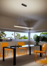 REDO 01-2525 LAP závěsné svítidlo LED 32W/2690lm 3000K matná černá, switchdimmer