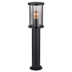 GLOBO 31362 GRACEY vonkajšie stojanové svietidlo/stĺpik V600mm 1xE27 IP54 matná čierna, dymová