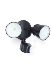 LUTEC 7622104330 SHRIMP II nástenné LED svietidlo 12W 5000K IP54 čierna so senzorom