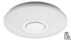 RABALUX 3509 Rodion LED stropní svítidlo s reproduktorem 400mm 24W/1800lm 2700-6500K, RGB s dálkovým ovladačem, Bluethoot