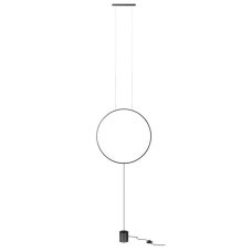 REDO 01-2197 SLICK závesná/stojacia lampa D612mm LED 19W/1242lm 3000K čierna