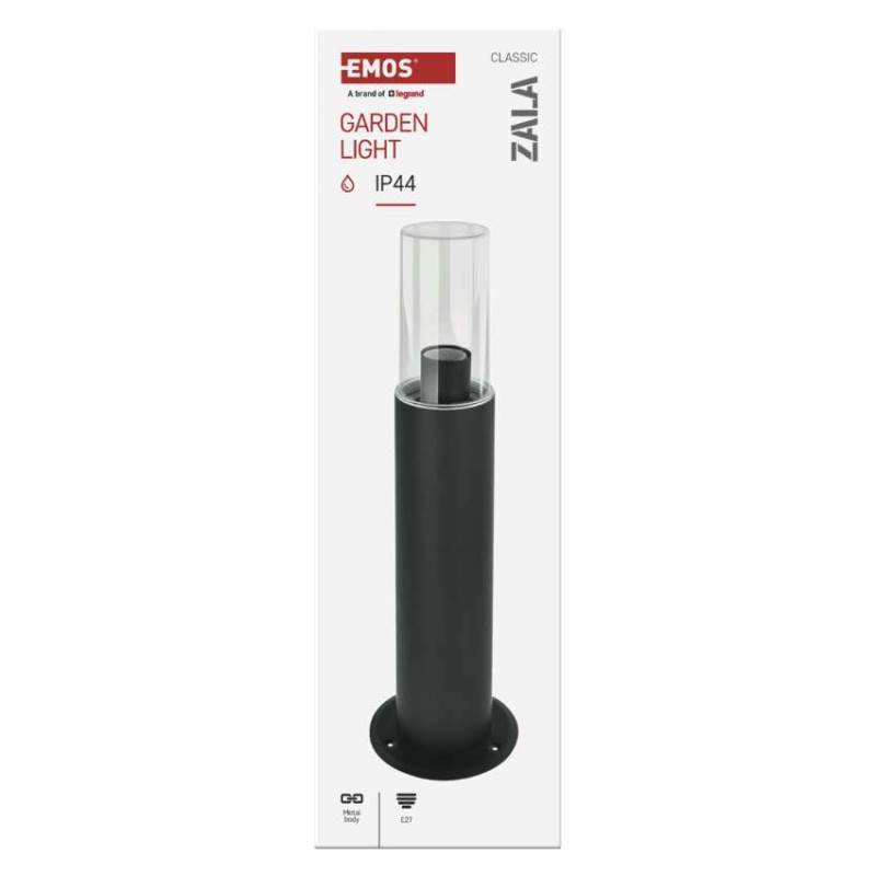 Emos ZGC0A0P ZALA venkovní stojanové svítidlo/sloupek E27 140 × 140 × 500 mm  IP44 antracit