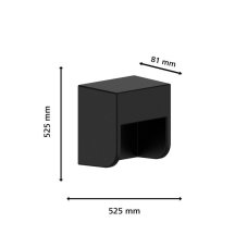 Philips 8720169269255 GardenLink Low Volt Grits nízkonapäťové vonkajšie nástenné svietidlo LED 1,5W/180lm 2700K IP44 čierna, bez napájania