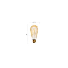 Emos LED žiarovka E27 Z74302 Vintage 4W 470lm 2200K ST64 teplá biela