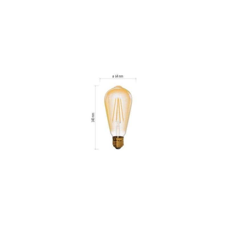 Emos LED žárovka E27 Z74302 Vintage 4W 470lm 2200K ST64 teplá bílá