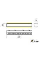 REDO 90264 AROOS exteriérové nástenné svietidlo SMD LED 30W 1810lm 3000K IP65 hrdzavohnedá