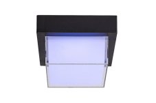 RABALUX SMART LIGHT TUYA 7247 Durbe exteriérové stropné/nástenné svietidlo LED 160x160mm 10W/790lm 3000K-6500K+RGB IP54 čierna, biela, stmievateľné