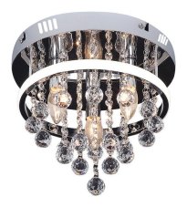 RABALUX 2236 Pallas stropné svietidlo D300mm LED 20W/1340lm 3xE14 4000K chrómová, biela