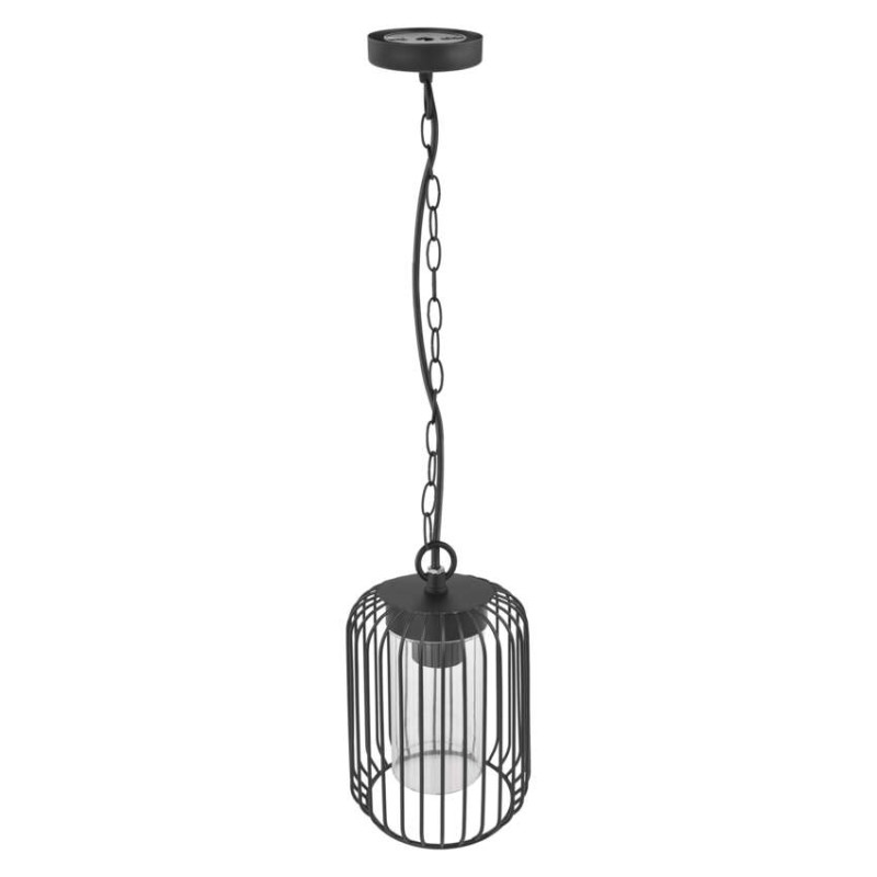 EMOS ZGD070P SALVIA závěsné exteriérové ​​svítidlo E27 160 × 160 × 760  IP44 černá