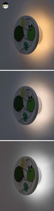 RABALUX 71070 Froggo nástenné svietidlo detské D120mm LED 9W/800lm 3000+4000+6500K biela, viacfarebná