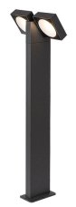 RABALUX 77102 Telde vonkajšie stojanové svietidlo/stĺpik LED V750mm 14W/900lm 3000K IP54 antracit, priehľadná